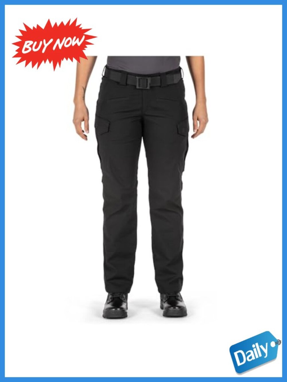 Womens Tactical Cargo Work Pants Stretch Ripstop Comfort Waist